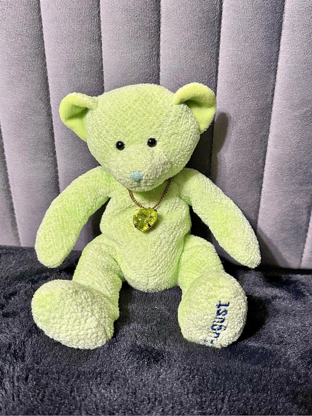 August birthstone Green Teddy Bear Plush Toy